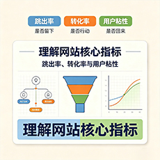 黄山建站-理解网站核心指标：跳出率、转化率与用户粘性