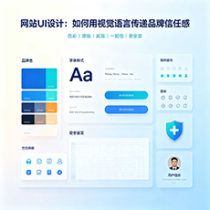 黄山建站-网站UI设计：如何用视觉语言传递品牌信任感